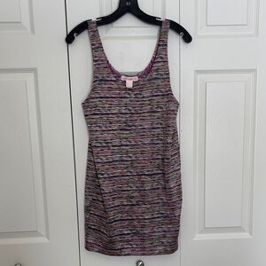 H&M Multicolor Knit Mini Dress